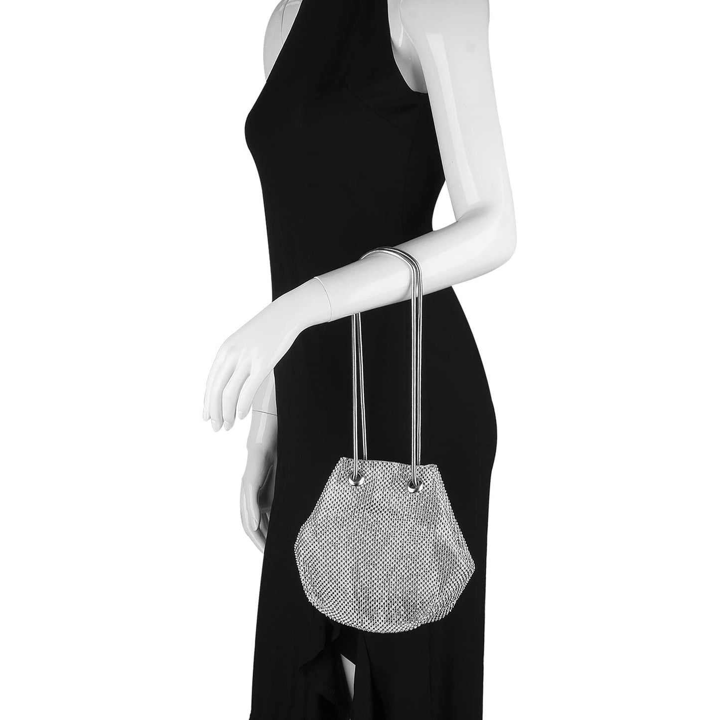 Shoulder Shinny Bucket Handbag