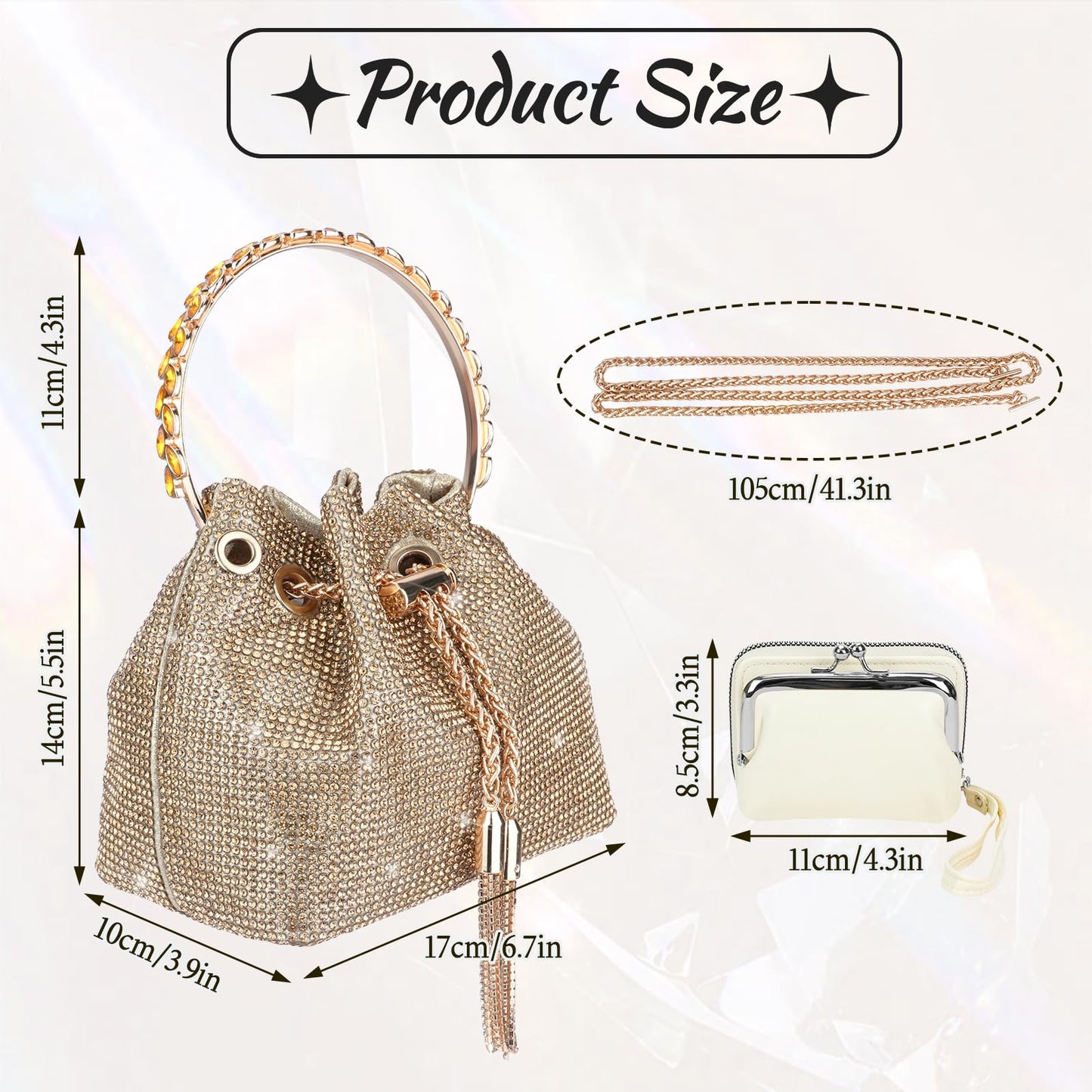 Gold Bucket Bag